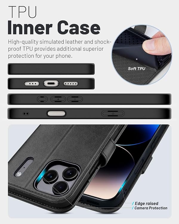 OCASE for iPhone 17 Pro Max Case Wallet PU Leather with RFID Blocking by OCASE - Used condition - Image 5