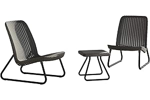 Keter Rio 2 Seater Rattan Outdoor Patio Garden Furniture Set