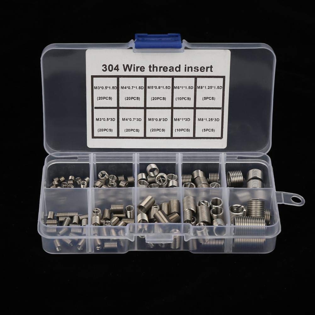 Inserti Filettati a Spirale M6 M8 M10 in Acciaio Inox per Alluminio, Inserti Filettati Donghai
