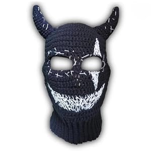 Knitted Full Face Ski Mask Winter Balaclava Face Cover for Outdoor Sports Halloween Novelty Knitting