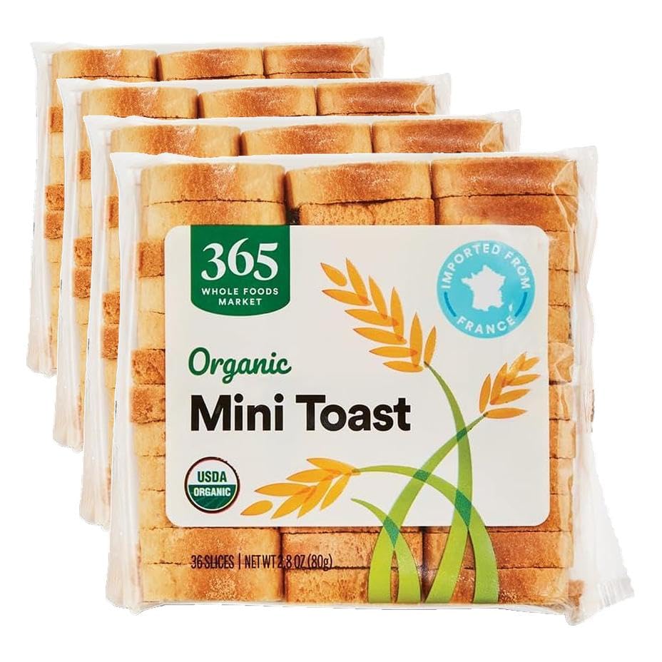 365 by Whole Foods Market, Organic Mini Toast, 2.8 Ounce (Pack of 4) image 3