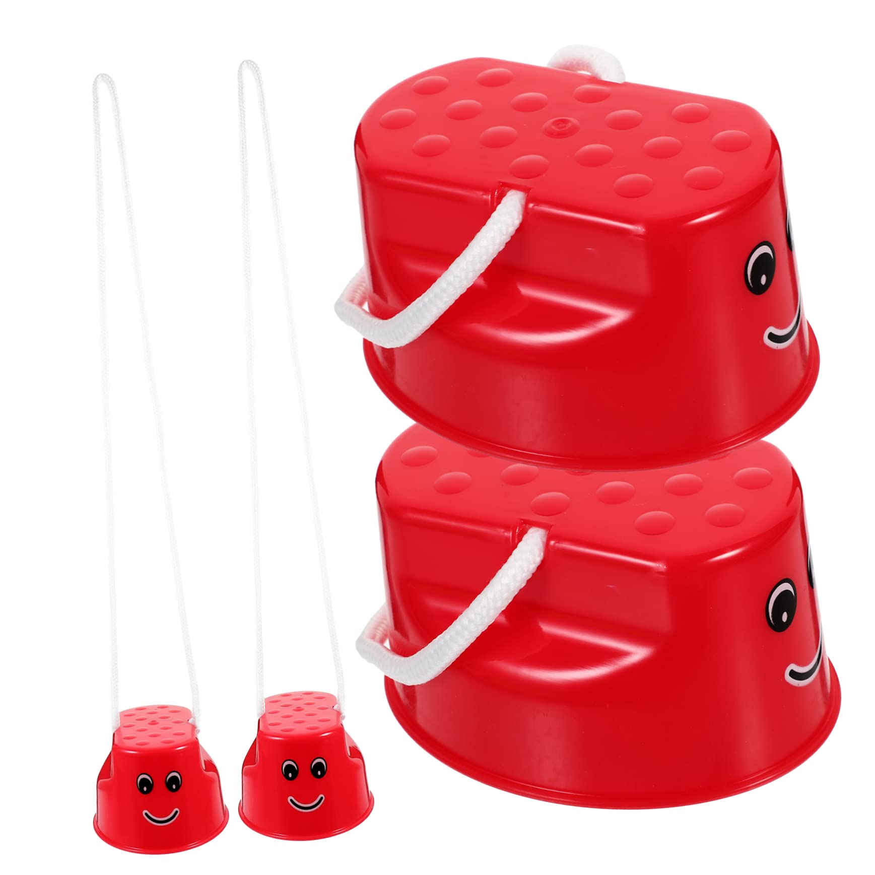 Yardwe 4Pcs Stilts Interactive Balance for Safe and Fun Training Equipment for Strength Coordination and Parent Activities Slip Design