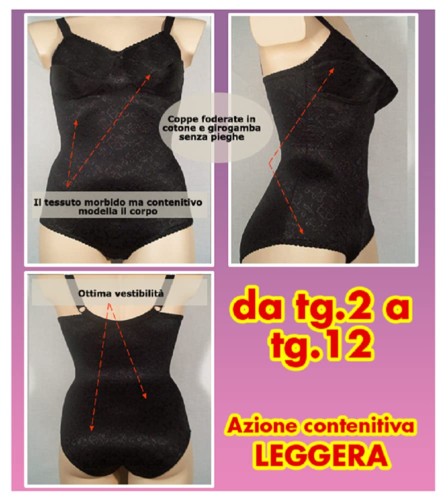 Body modellante specifico taglie grandi calibrate. Tenuta molto forte 83