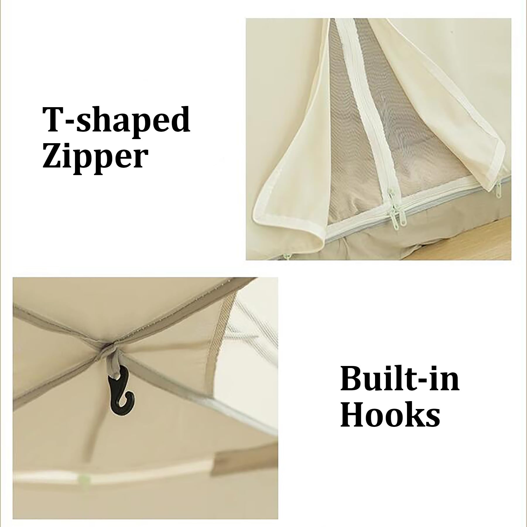 Draagbare droom bed tent luifel Twin size voor kinderen en volwassenen 80% verduisterende 3 deuren ademende stof privé slaapruimte effen grijze kleur dubbele size bed luifel