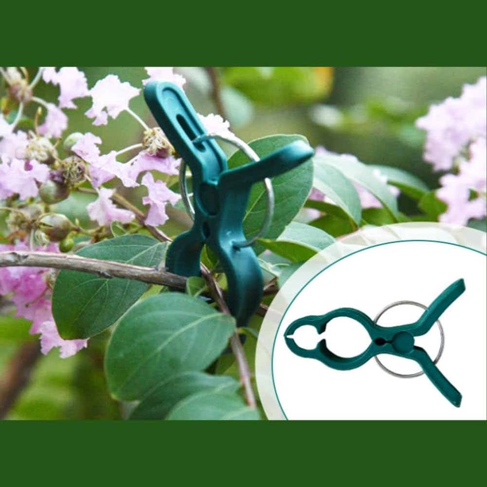 KeuLen Tuteur for fraisiers, Clips Fixes en Plastique, Clips de Support for Plantes grimpantes, Clips Fixes for vignes de Jardin