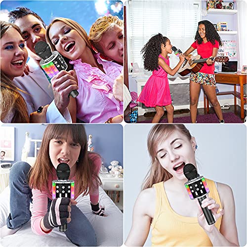 Ankuka bluetooth-karaoke-microfoon, draadloze microfoon met ingebouwde luidsprekers, handheld karaoke microfoon voor… - Image 8