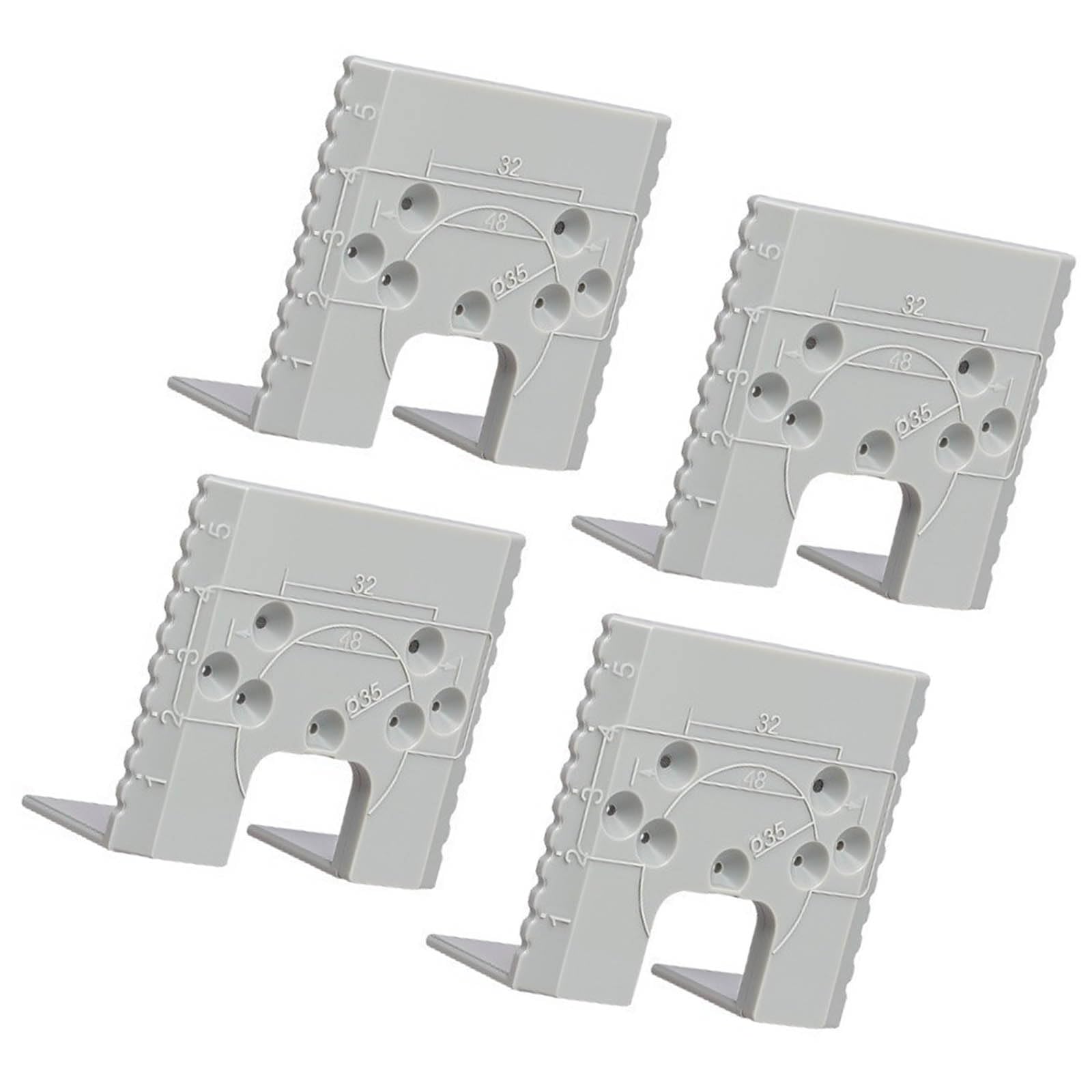 Elnwnnkc 4Pcs Door Jamb Hinge Jigs Retainer Cabinet Door Installation Point Fixed Plate For Pocket Drawer Garage Home Enduring Woodworking Panel Hinge Jigs Tool