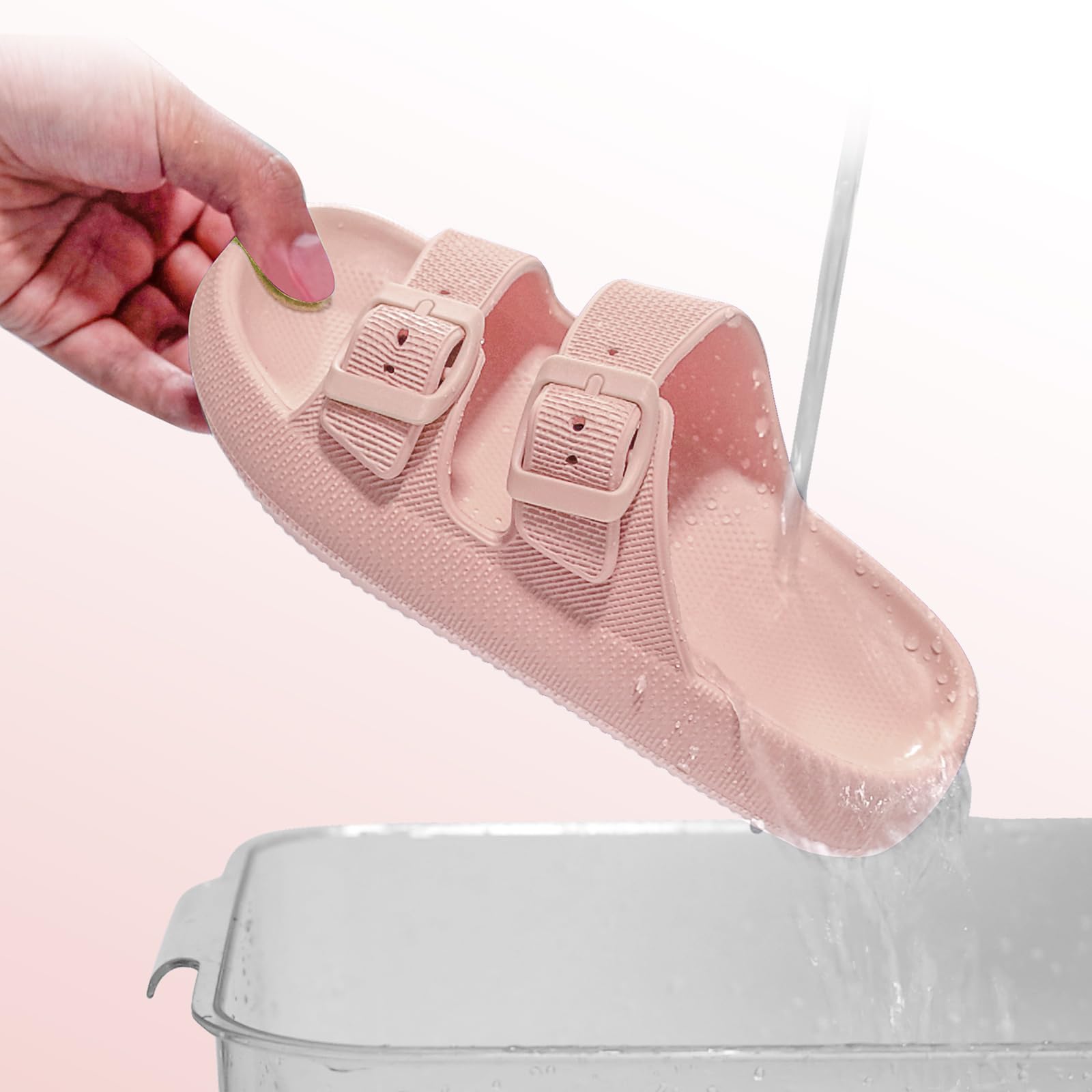 Claquette Enfants Ajustables Chausson Garçons Et Filles Sandales Doux Antidérapantes d'Été Piscine Chaussons Pantoufles De Bain Plates 30-38 EU