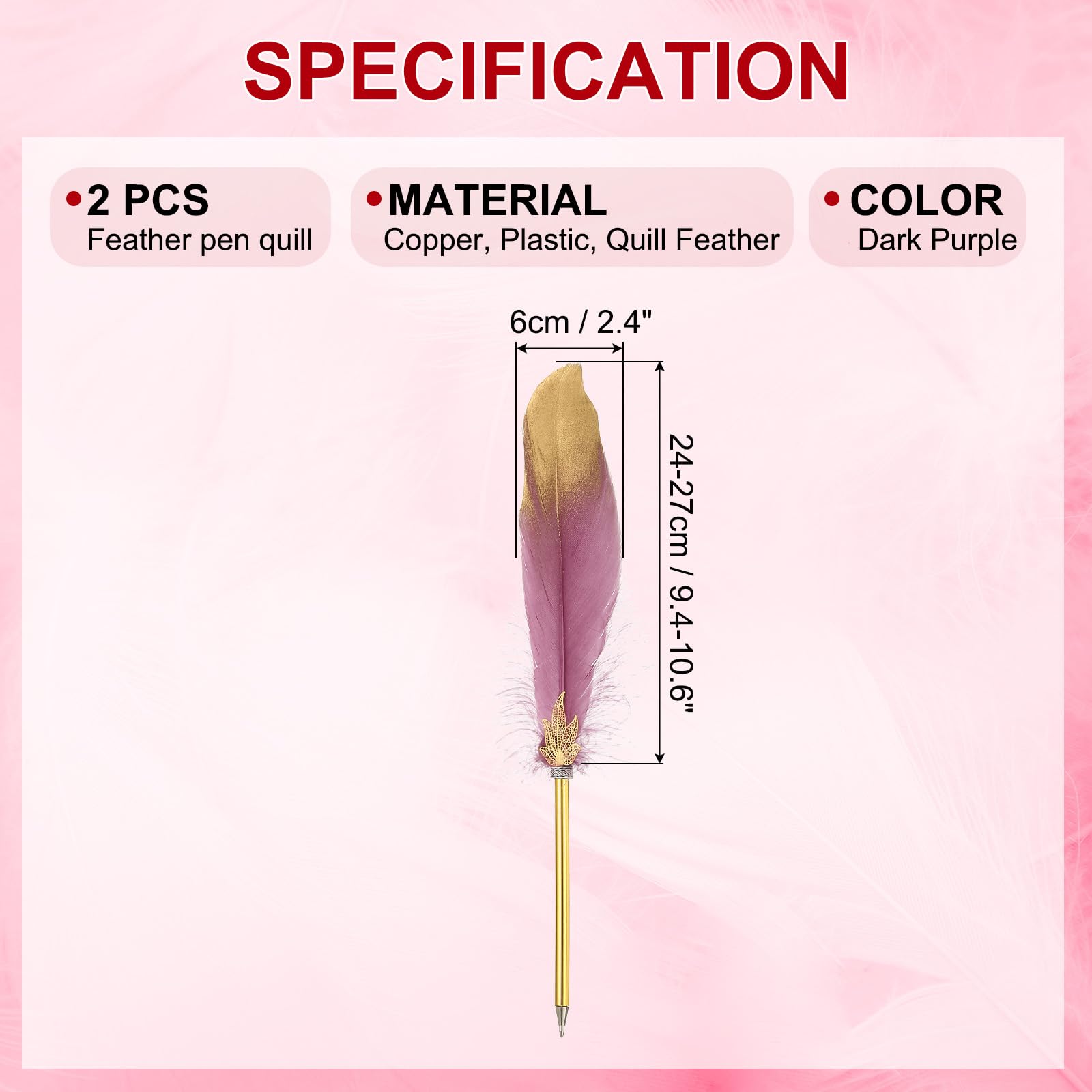 PATIKIL Feather Pen Quill - Image 2