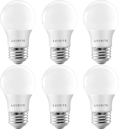 Miniatura 8 de LUXRITE Bombilla LED A15 equivalente a 40 W, 7 W, 3000 K (blanco suave), 600 lúmenes, clasificación de accesorio cerrado, bombillas regulables para