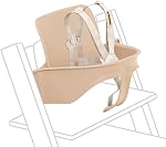 Stokke Tripp Trapp Baby Set 2, Natural - Ages 6-36 Months - Convert the Tripp Trapp Chair into a Comfortable High Chair - Includes Stokke Harness 2