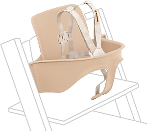 Stokke Tripp Trapp Baby Set 2, Natural - Ages 6-36 Months - Convert the Tripp Trapp Chair into a Comfortable High Chair - Includes Stokke Harness 2