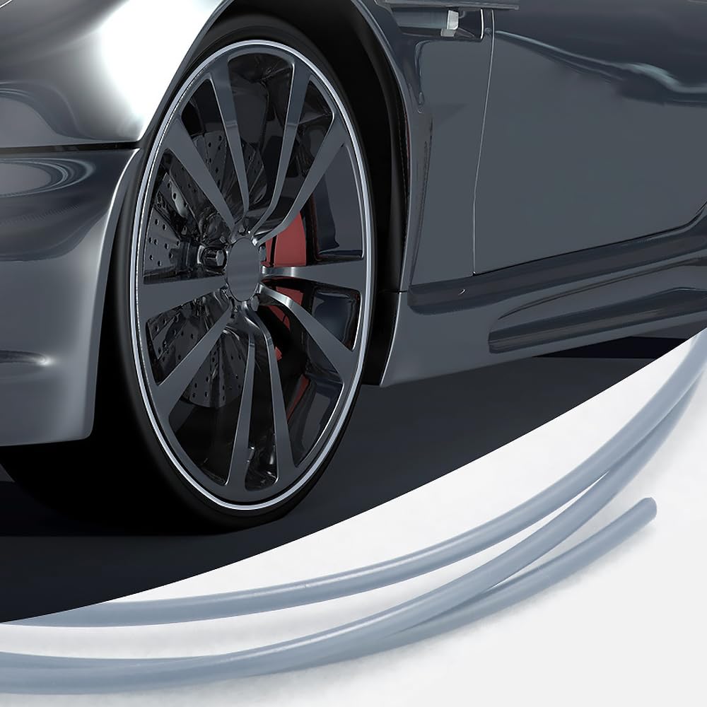 QIZUN Alloy Wheel Protectors for Mercedes Benz EQC N293 2019-2023, Rim Guard Strip to Prevent Kerb Damage, Protective Wheel Rim Trim Kit,Grey