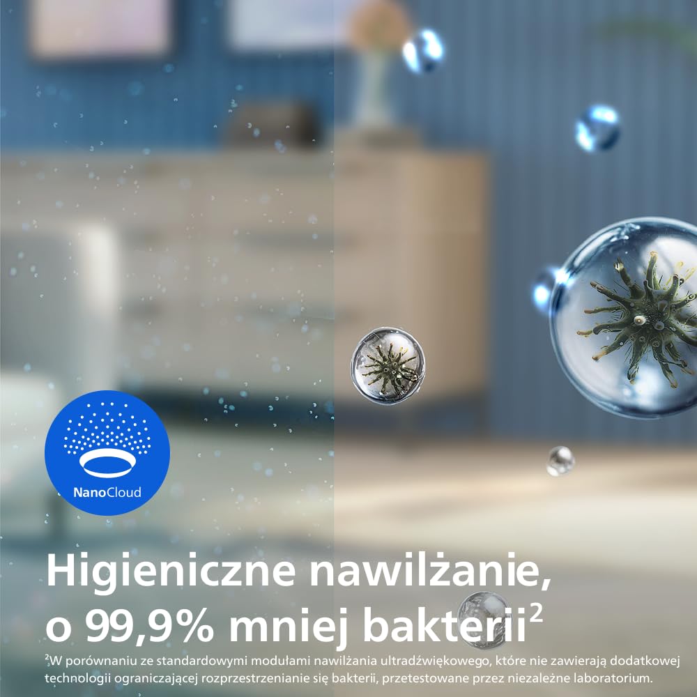 Philips Oryginalny filtr nawilżający do nawilżaczy serii 2000 i 3000 HU2716, HU2718, HU3916, HU3918, higieniczne nawilżanie, technologia NanoCloud, skuteczność i żywotność do 6 miesięcy (FY3446/30)
