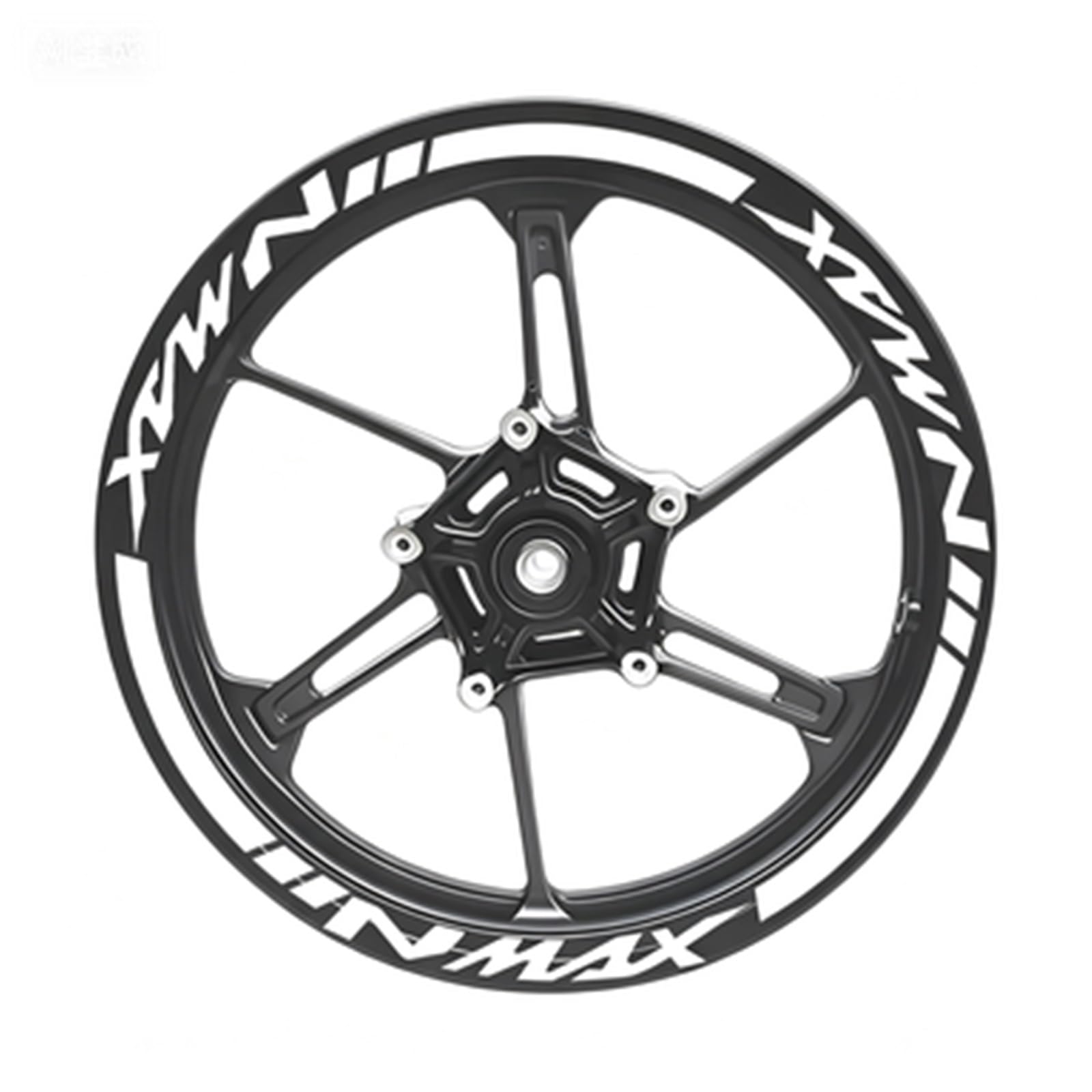 Motorcycle Wheel Sticker Racing Rim Stripe Decal Decoration for Yamaha NMAX N Max N-max 155 125 Motorbike(Color4)