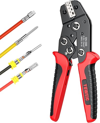 Pince à Sertir de Connecteurs JST,YUWEIC 0,25-1,5 mm²…