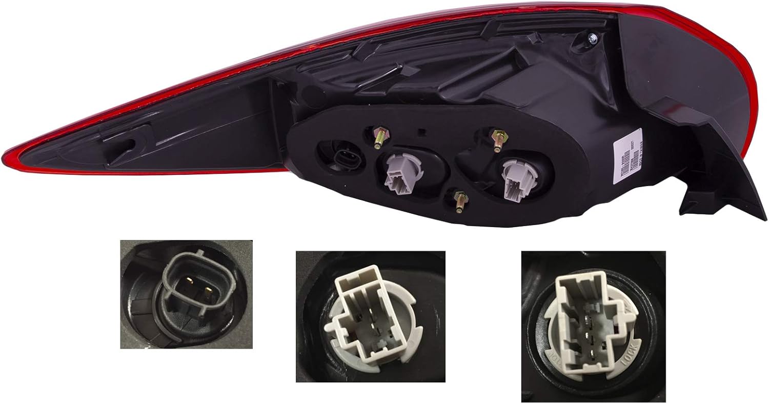 HEADLIGHTSDEPOT Tail Light Compatible with Mazda CX-5 2013-2016 Left Driver Side Outer Tail Light