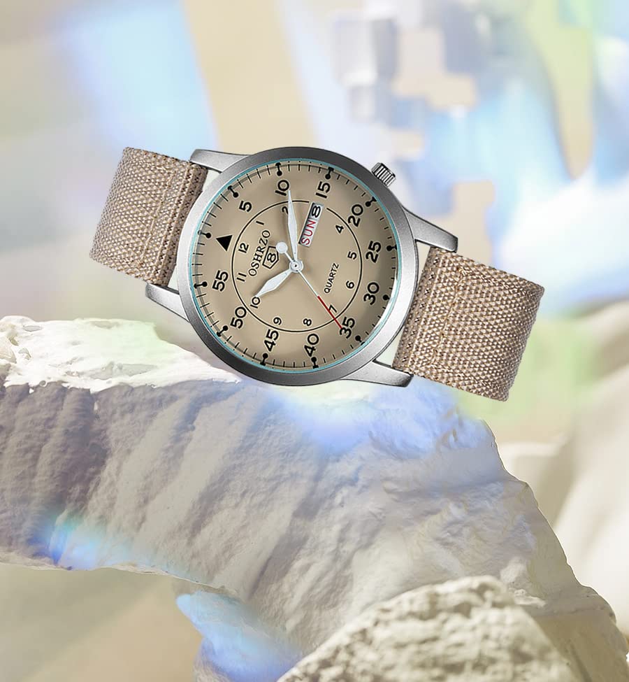 Image of Gosasa Unisex Military Watches Sport Textile Nylon Strap Stylish Men Watch Luminous Fashion Watches Analog Display Quartz Waterproof Casual Wristwatch