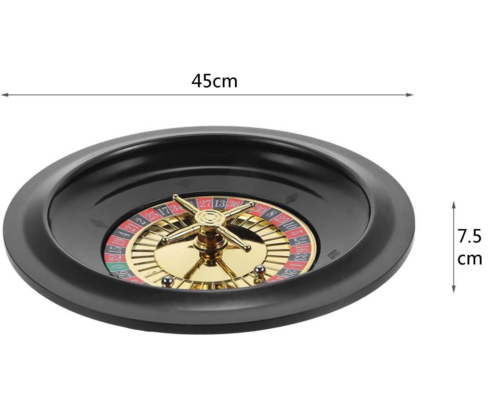 Ruota della Roulette in Legno Portatile - Gioco da Tavolo Casino Set Solido di Intrattenimento per Tempo Libero, 001
