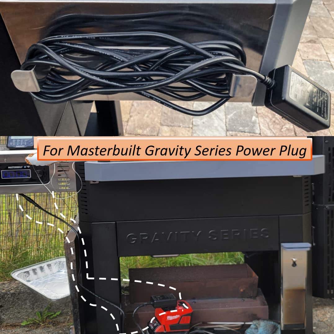 Pieza de repuesto 9004190216 - Adaptador de corriente para parrilla de carbón digital Masterbuilt Gravity Series 560/800/1050 XL y combo de ahumador, fuente de alimentación por gravedad con cable de