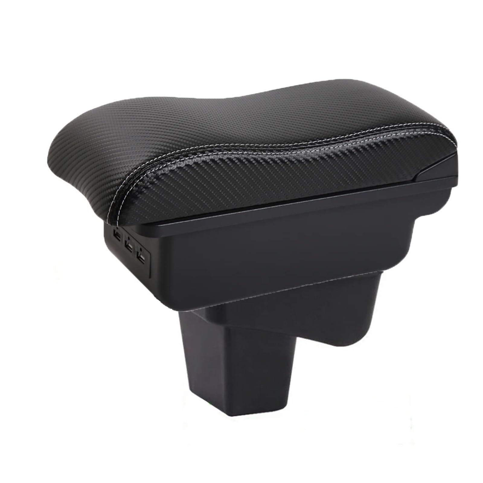 UMDJJU For Grand For Vitara Central Car Armrest Storage Box Elbow Support For Drivers And Passengers Car Centre Console Armrest Box(B-3USB-White line)