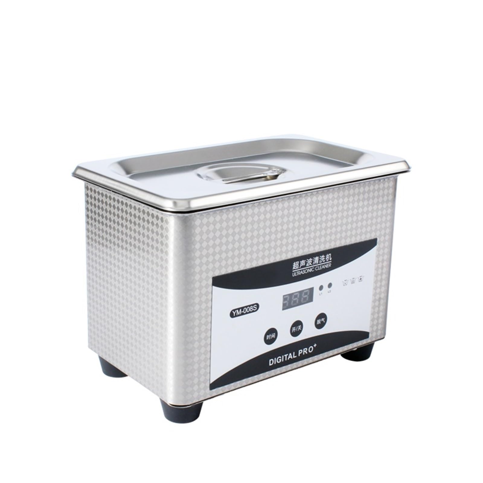 Czyszczenie ultradźwiękowe, 50W 0.8L Myjka Ultradźwiękowa Pralka Ze Stali Nierdzewnej Okulary Zegarek Biżuteryjny Mini Zbiornik Do Czyszczenia Fali Ultradźwiękowej