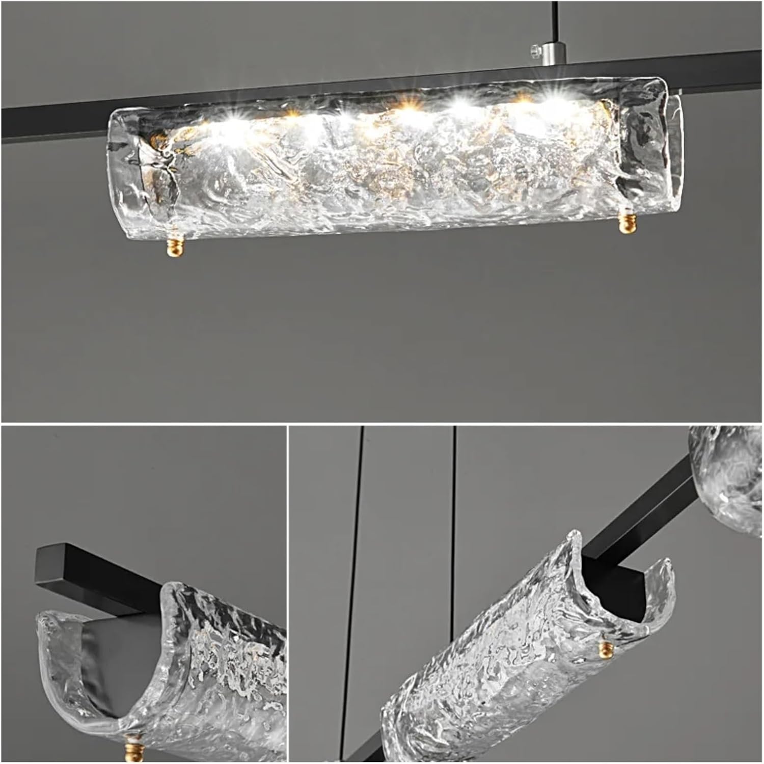 Wallps, Diniroom Black Lights for Kitchen Dinitablep Led Glass Decoration with Remote Modernps,Lights