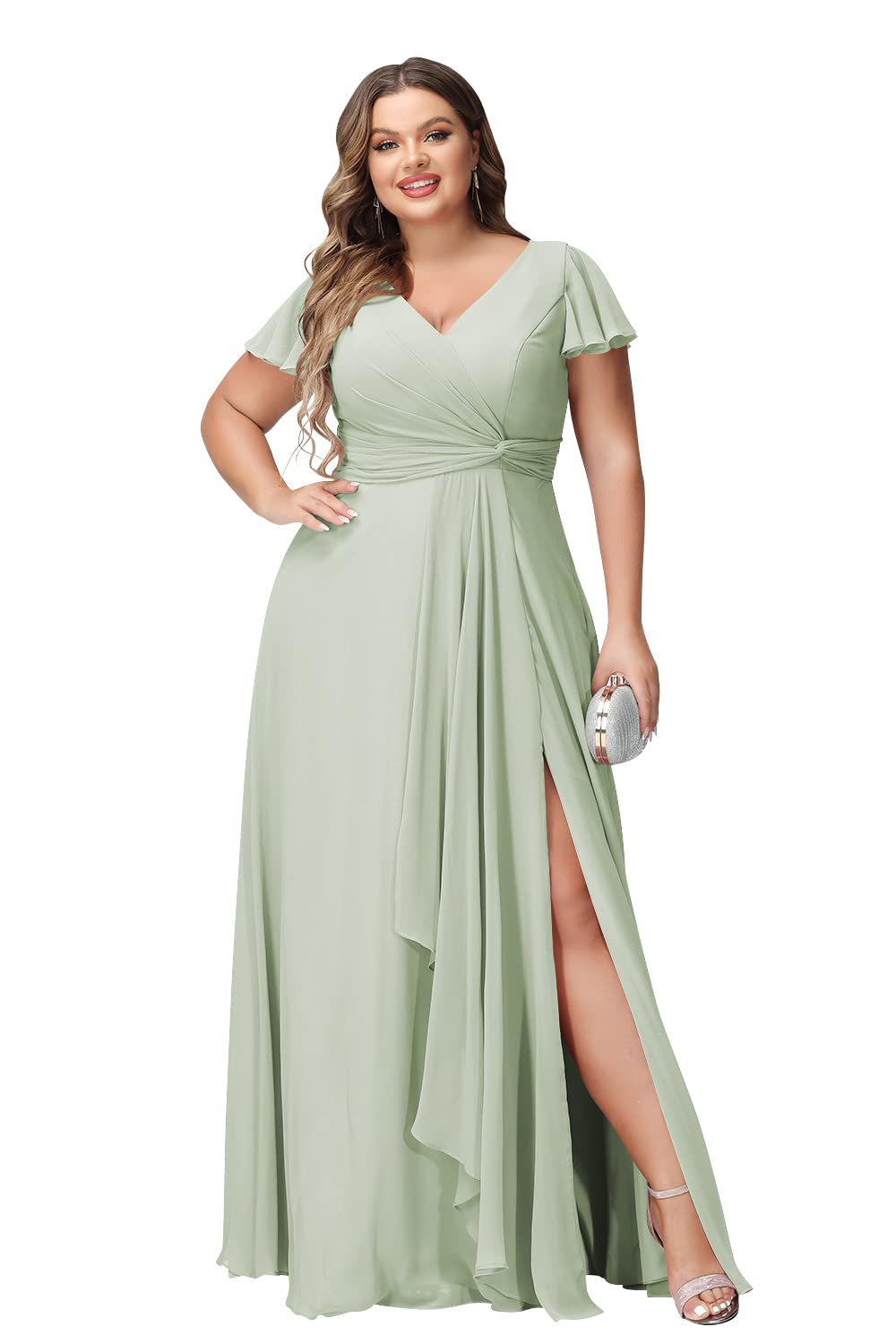 orange cotton maxi dress HUG THE CURVES (Orange) The Annabel maxi is Beach Wedding Mother of 111021 Size:56 Long