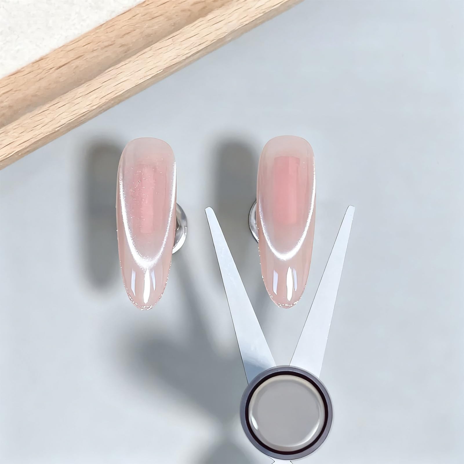 Attrezzo Magnetico per Unghie,Doppia Testa Strumento Unghie - Strumento Magnetico Manicure,per Salone Feste Matrimonio Casa Pendolari Principianti