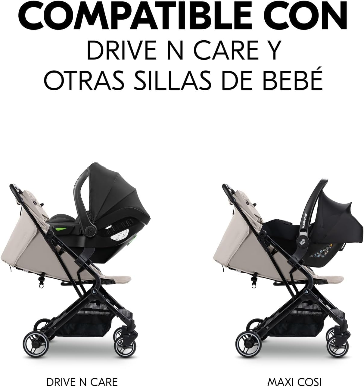 hauck Uniwersalny adapter do wózka dziecięcego Travel N Care i Travel N Care Plus do mocowania fotelika dla niemowląt - kompatybilny z hauck Drive N Care lub Cybex, Joie, Kinderkraft, Maxi-Cosi -
