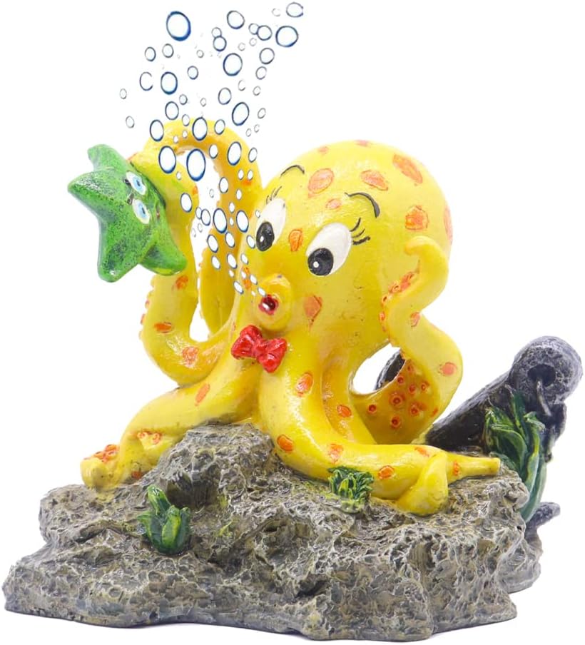 Ulifery Aquarium Decor Cute Fish Tank Ornaments with