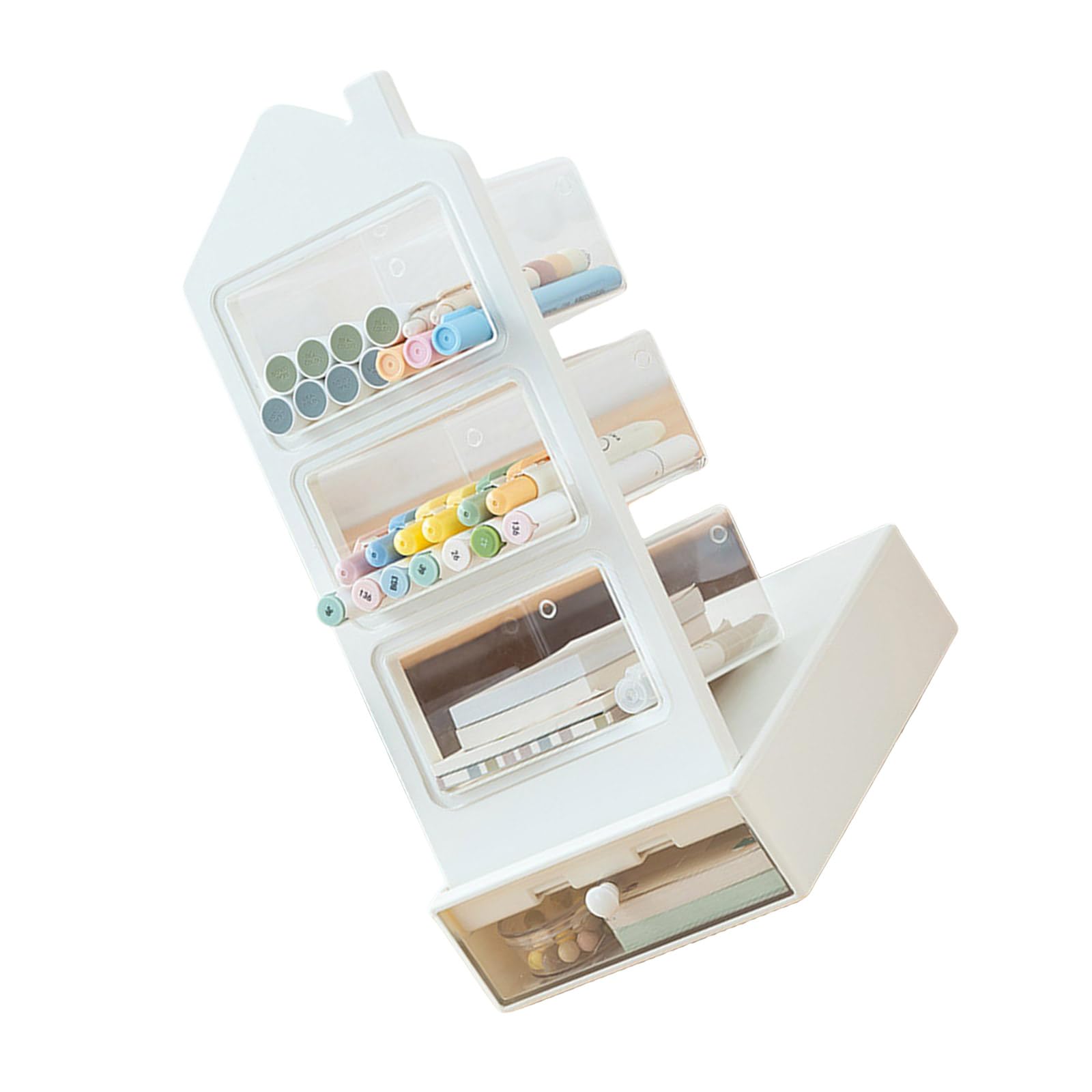 Estante para decoración de escritorio y oficina en casa, soporte para bolígrafos, organizador de brochas de maquillaje, papelería, soporte para bolígrafos y lápices
