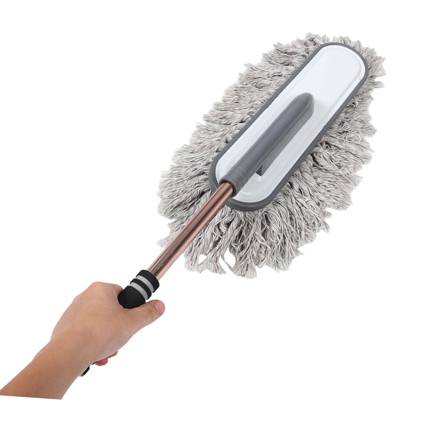 Cabilock Cepillo para Lavar Coche con Mango Telescópico, Limpieza Exterior sin Rayones para Uso Profesional