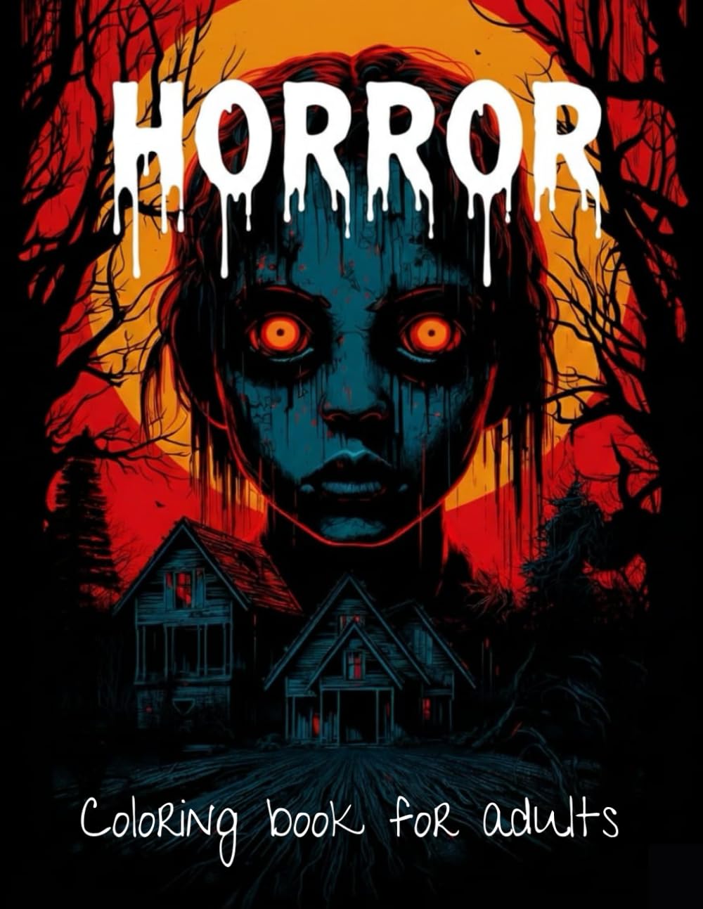 Horror Coloring Book for Adults