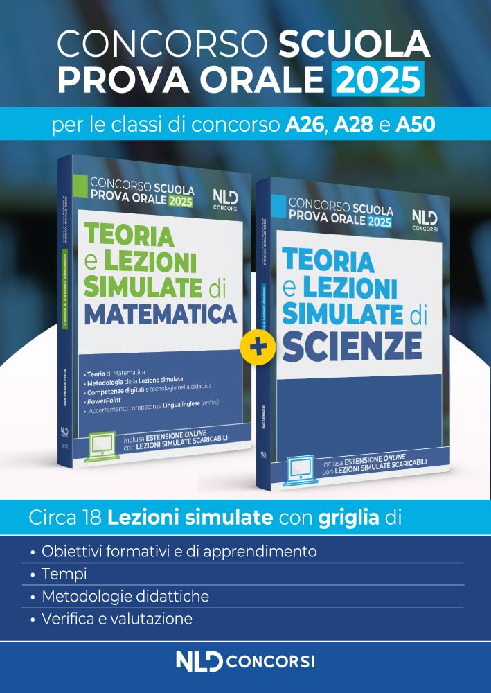 Concorso Scuola. Teoria E Lezioni Simulate Di Matematica E Scienze 2025. Classi A26, A28 E A50. Con Estensione Online - 4