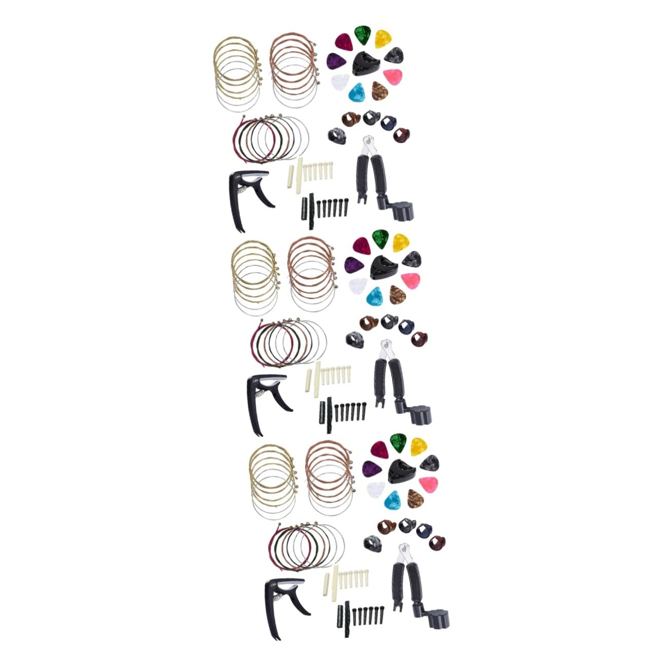 Abaodam 3 Piezas De Cuerda Kit De Sillín De Tuerca De Puente De Guitarra Cejilla De Ukelele Selección Del Pulgar Del Ukelele Herramienta De Cambio De Guitarra Acustica Silla De Guitarra