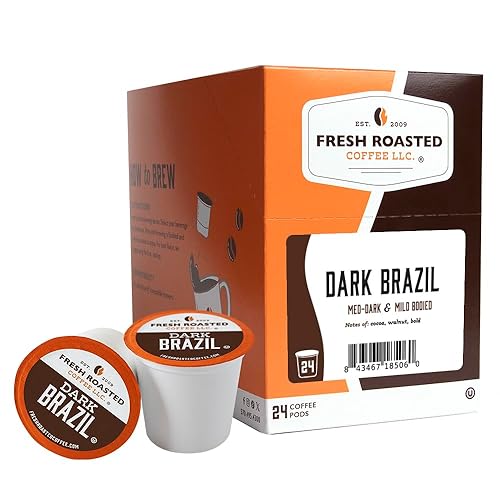 Miniatura 281 de Fresh Roasted Coffee, Crema Brûlée, cápsulas de café saborizadas, compatible con K-Cup, 24