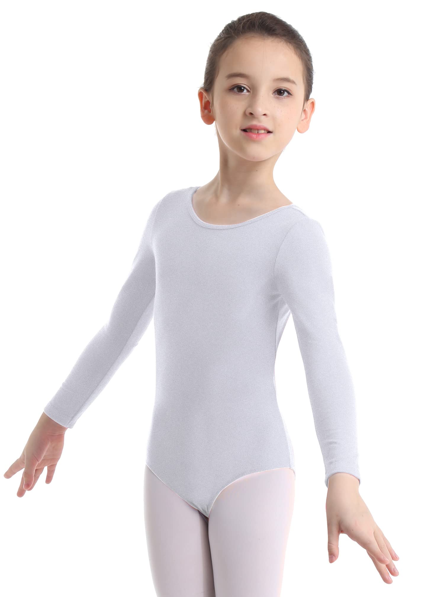 YiZYiF Maillot de Danza Ballet Niñas Maillot Clásico Danza Ballet Leotardo Gimnasia Rítmica Body Algodón Suave Manga Larga Ropa Práctica Clases Invierno Primavera — view 10