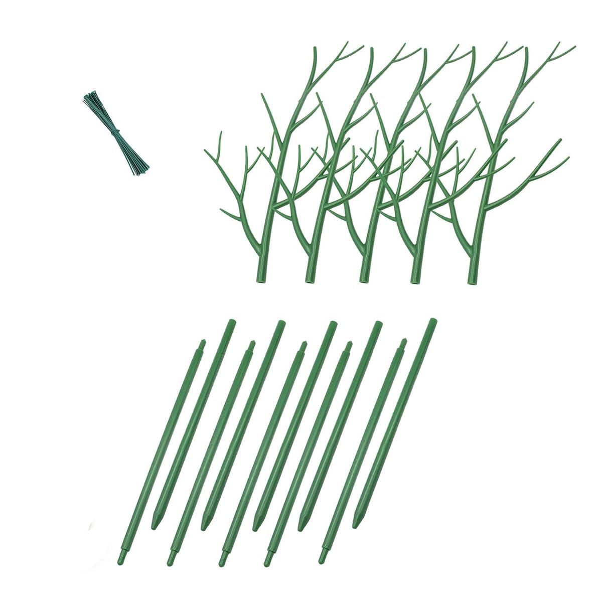 KeuLen Tuteurs for fraisiers, Monstera, Tuteurs for Jardin, Tuteurs en Plastique for tomates, Supports for Branches, 5 pièces