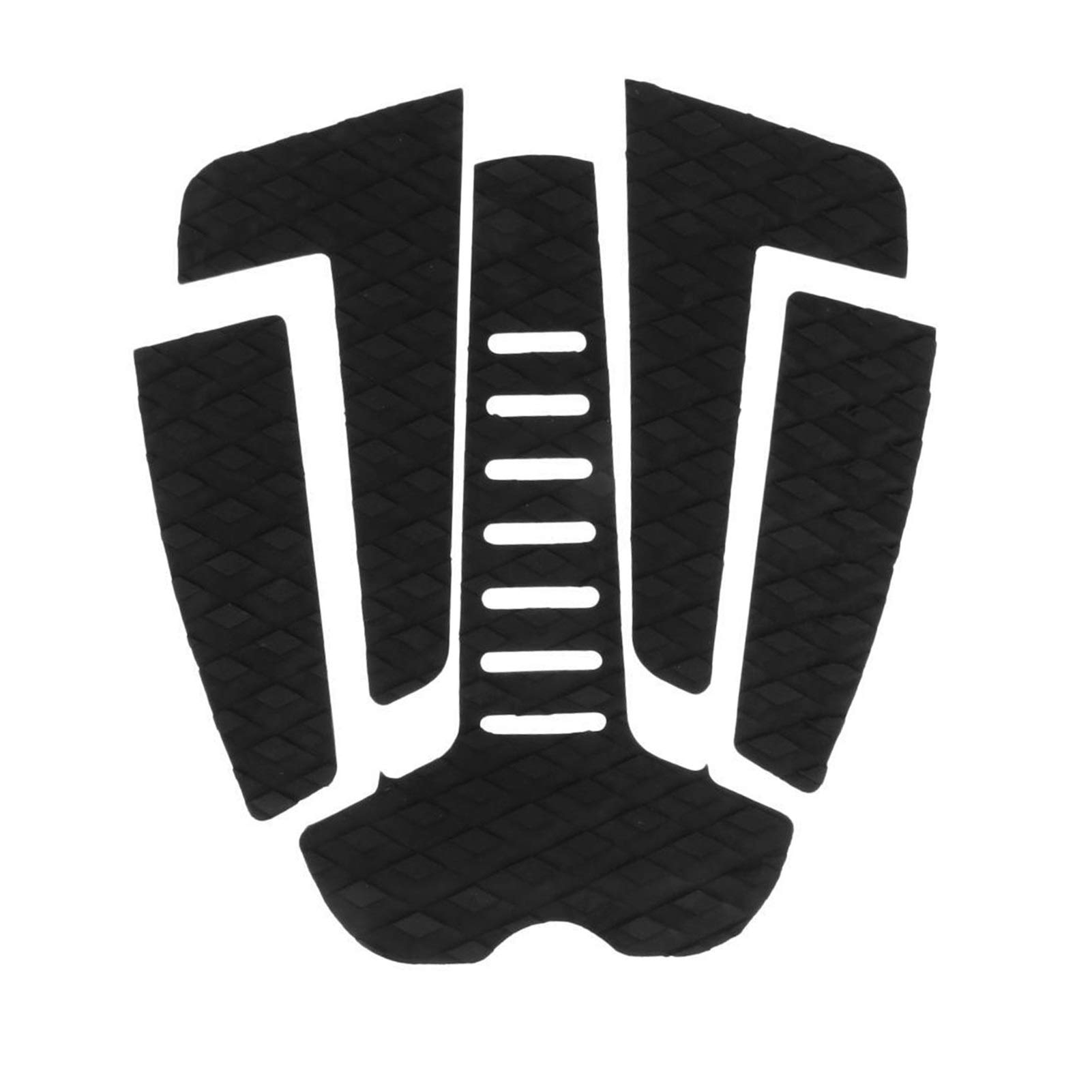 5Pcs Black EVA Anti-Slip Tail Pad Surf Traction Grips Pads Surfing Mat for Skimboard Paddle Board Shortboard