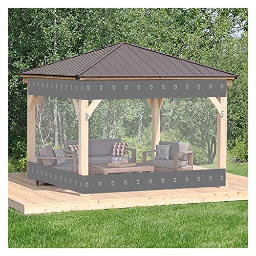 Bâches transparentes pergola extérieur bâche imperméable tonnelle - 2