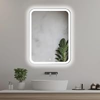 Home Glow 50x70 cm LED fürdőszobai tükör érintésérzékeny kapcsolóval 1