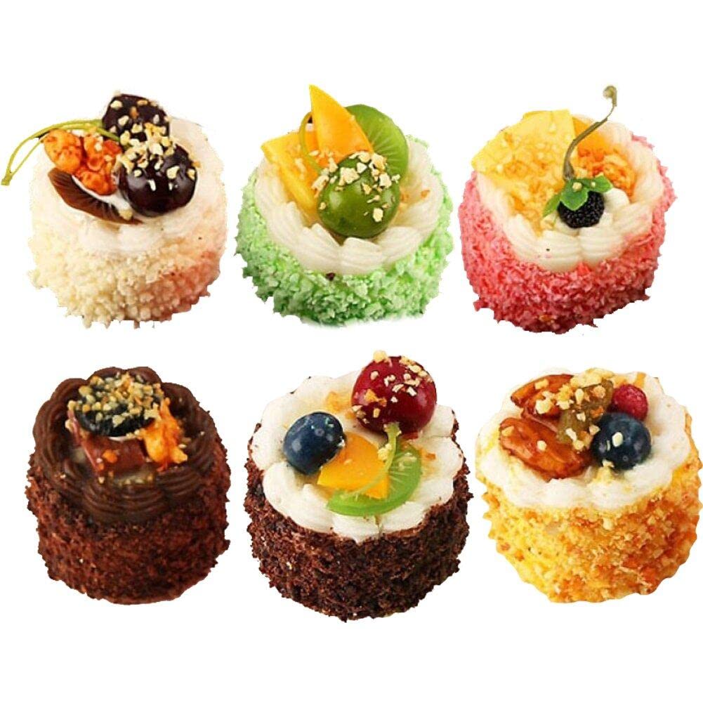 6 Aimants de réfrigérateur gâteau artificiel pour déco cuisine
