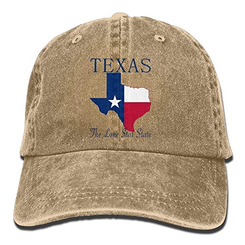 longkouishilong Gorras béisbol Texas The Lone Star State Denim Hat Adjustable Unisex Surf Baseball Hat