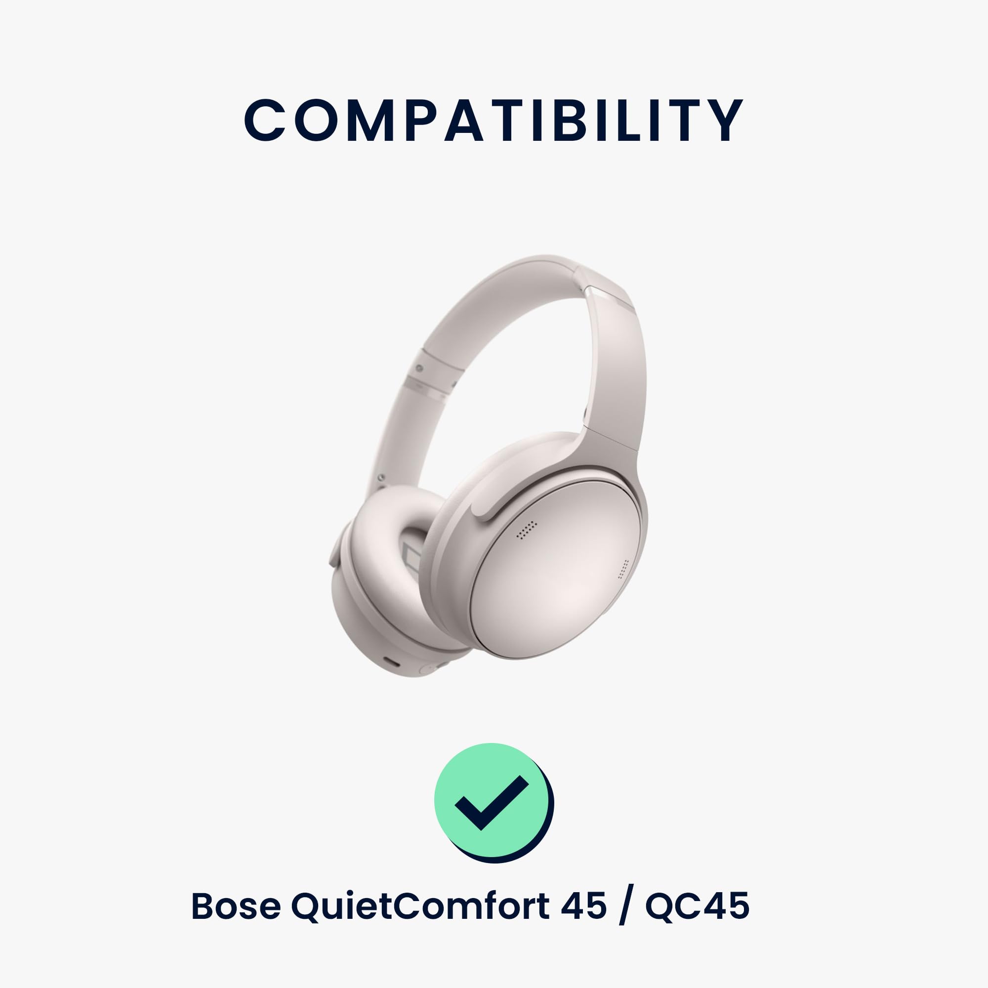 kwmobile 2x 対応: Bose イヤーパッド - 交換用 ブラウン Amazon | kwmobile 2x ヘッドホンカバー Bose QuietComfort 45 / QC45