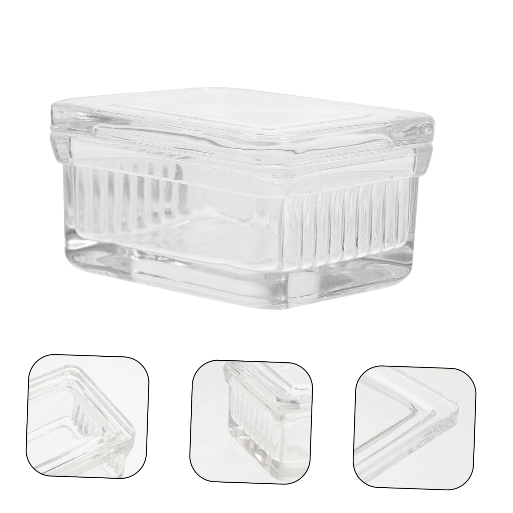 NAMOARLY Staining Jar for Microscope Slides 10 Slide Capacity Glass Vat Staining Rack for Biology