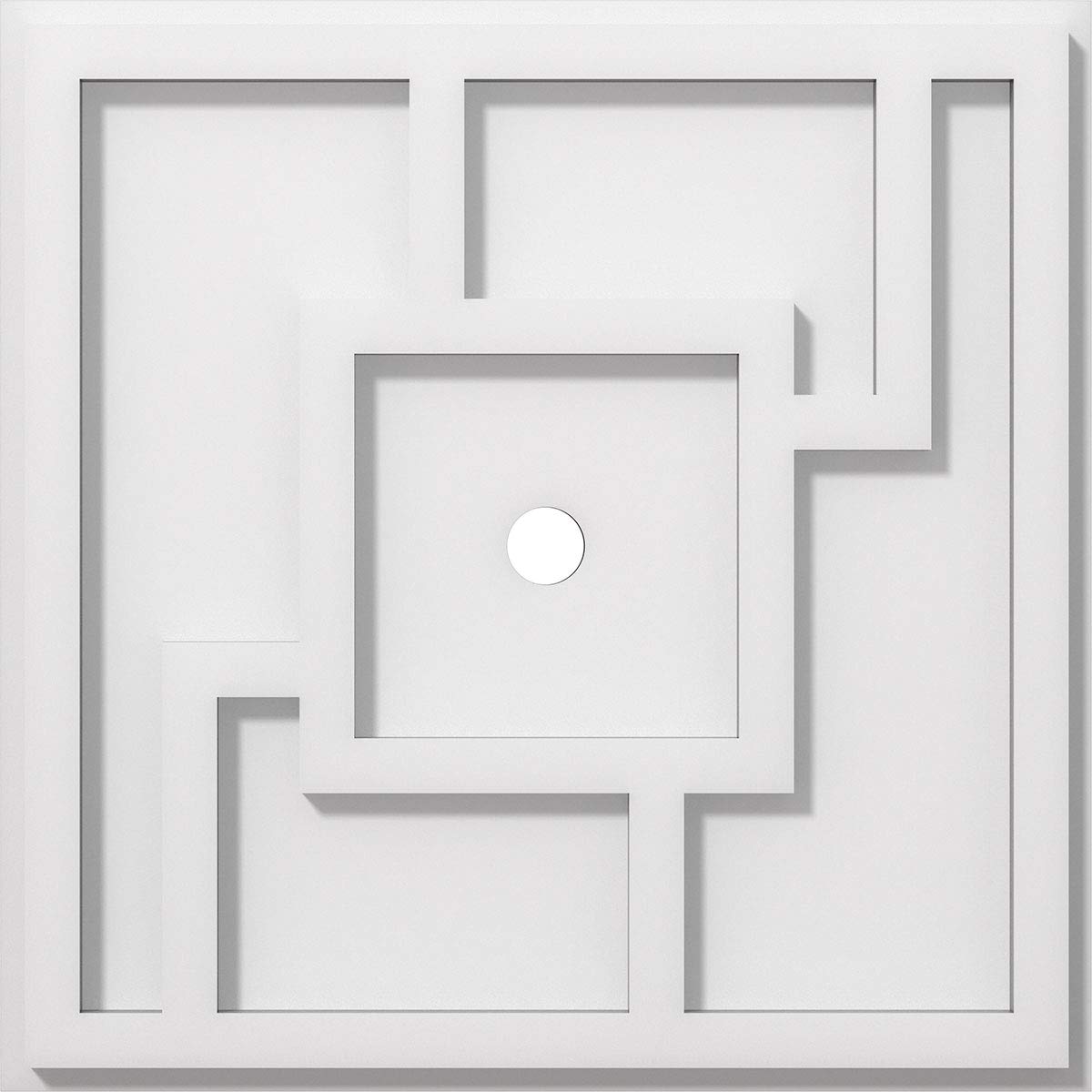 Médaillon contemporain de plafond en PVC architectural pour moulure chic