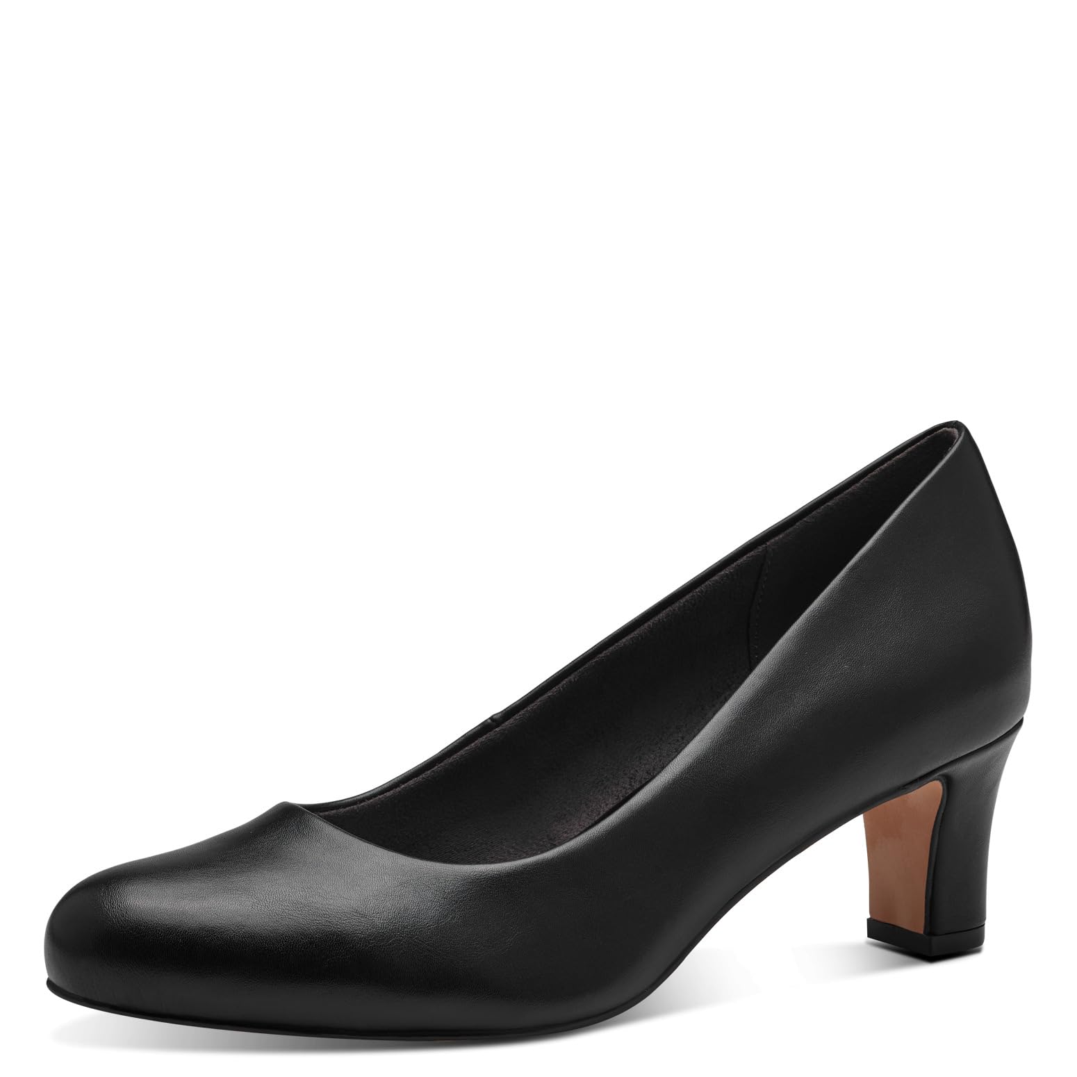 Jana Women’s Pumps Low Heel Vegan, Black Nappa, 5 UK