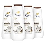 Dove Body Wash Restoring Coconut & Cocoa Butter 4 Count for Renewed, Healthy-Looking Skin Gentle...