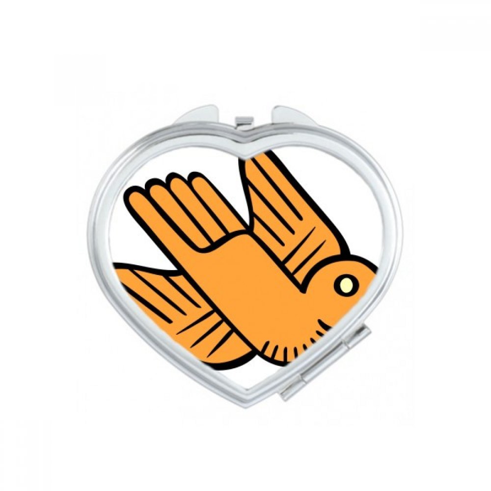 Miroir de poche oiseaux art indien petit miroir mignon pour un cadeau d'anniversaire original